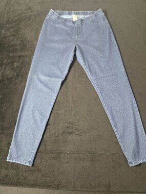 Faded Glory Women's L 12-14 Pull On Skinny Jeans Blue Stretch 26 Inseam